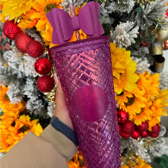 SOLD🌷💐 STARBUCKS pink magenta Valentine’s Day jeweled taffy tumbler ✨ - Picture 16 of 17